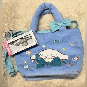 Cinnamoroll New Sanrio Plush Tote Bag NWT and Keychain! Get 2 pieces!